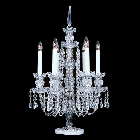 6CMB 6 light crystal candelabra