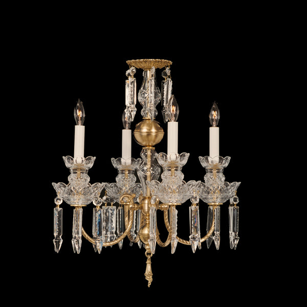 Brass and Crystal Chandelier Annie