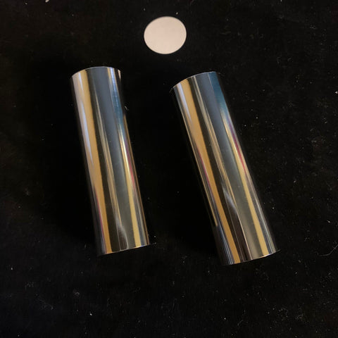 E12 (Candelabra Base) Candle Covers - Chrome, 2 3/4"