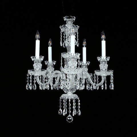 5 light Crystal Chandelier Emily