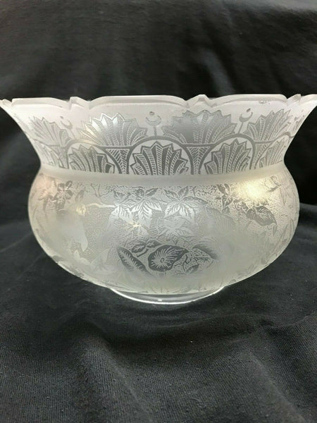 SSG3 Antique Victorian Glass Shade, 3-3/4" Fitter