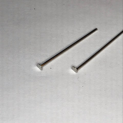 Head Pin - 1" - Chrome - Pack of 100