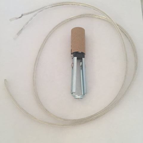 Chandelier Arm Rewire Kit - Clear Wire,  3 1/4" - 4 3/4" Socket