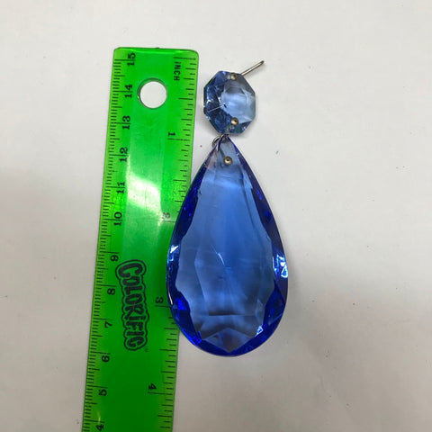 Medium Blue Almond, 2.5"