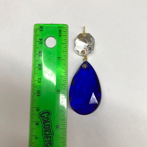 Cobalt Blue Almond, 1.5"