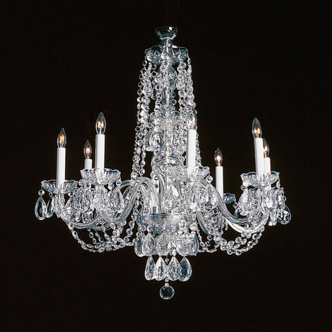 Crystal Chandelier Adele - 8 light chandelier with classic crystal. 