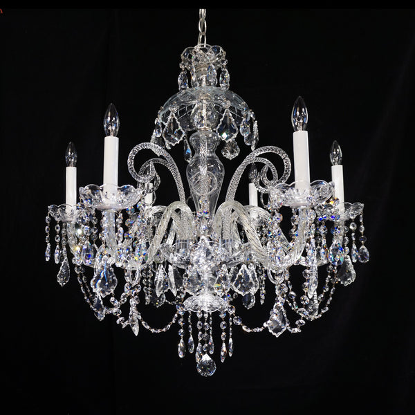 6 light, French style Crystal Chandelier Anadel 