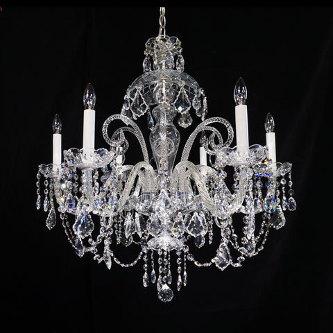 6 light, French style Crystal Chandelier Anadel 