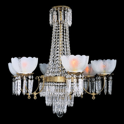 6 light Victorian Chandelier Charleston 6