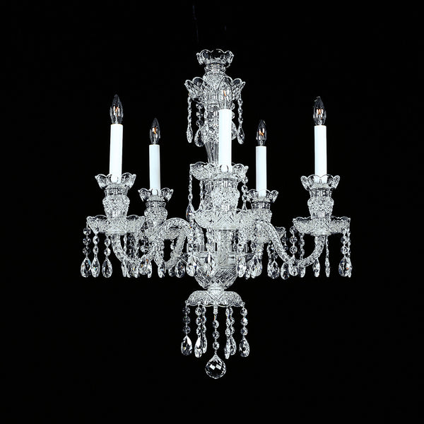 5 light Crystal Chandelier Emily