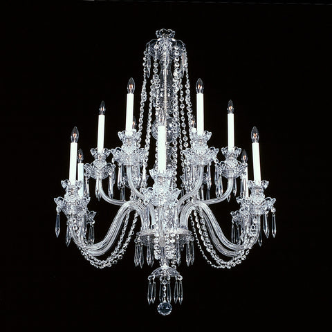12 light crystal chandelier Empress.