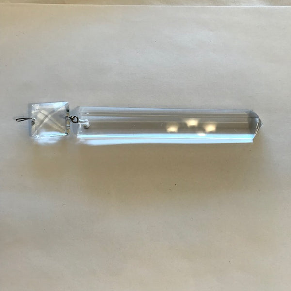 5" Colonial Crystal Prism with 1" Top Square