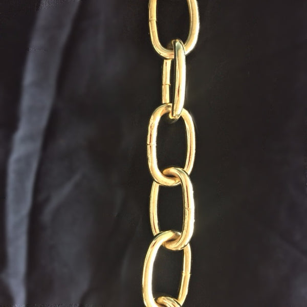 Heavy Oval Chain Brass