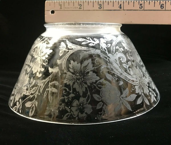 SSG11 Antique Victorian Glass Shade, 4" Fitter