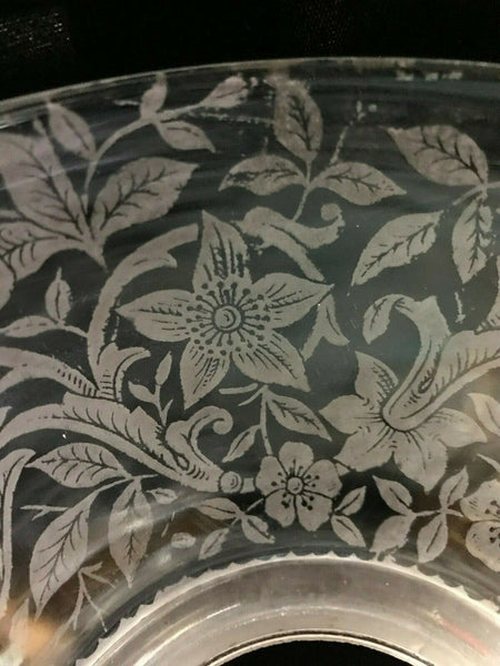 SSG19 Antique Victorian Glass Shade, 4" Fitter