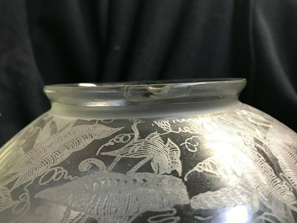 SSG2 Antique Victorian Glass Shade, 4" Fitter