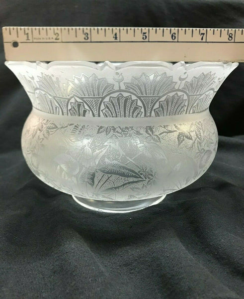 SSG3 Antique Victorian Glass Shade, 3-3/4" Fitter
