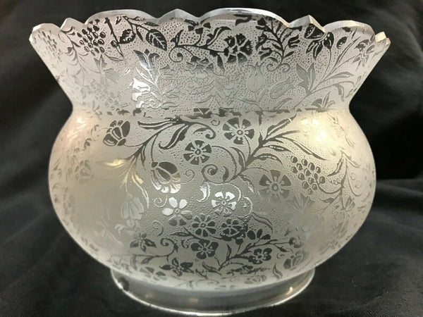 SSG4 Antique Victorian Glass Shade, 5" Fitter