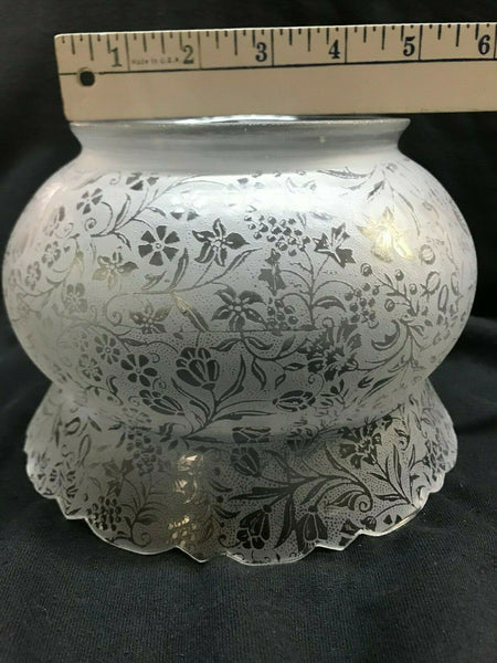 SSG4 Antique Victorian Glass Shade, 5" Fitter
