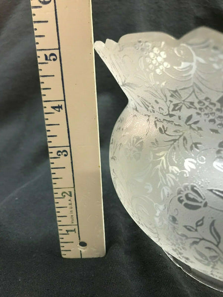 SSG4 Antique Victorian Glass Shade, 5" Fitter