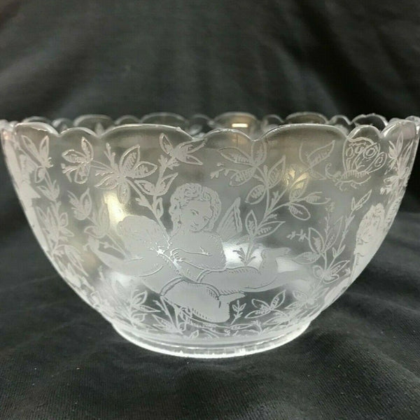 SSG6 Antique Victorian Glass Shade, 4" Fitter