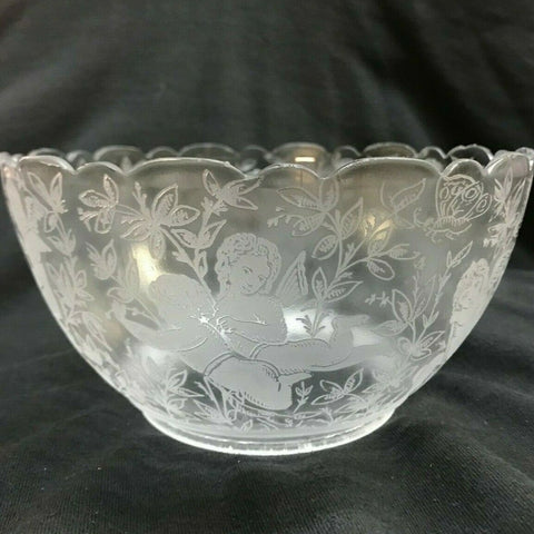 SSG6 Antique Victorian Glass Shade, 4" Fitter