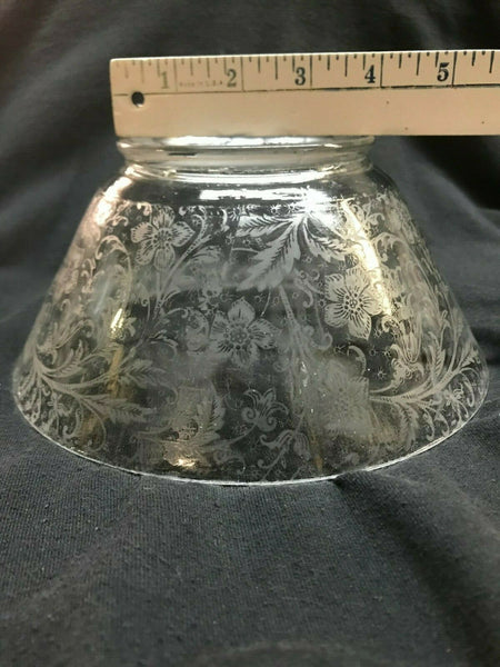 SSG7 Antique Victorian Glass Shade, 4" Fitter