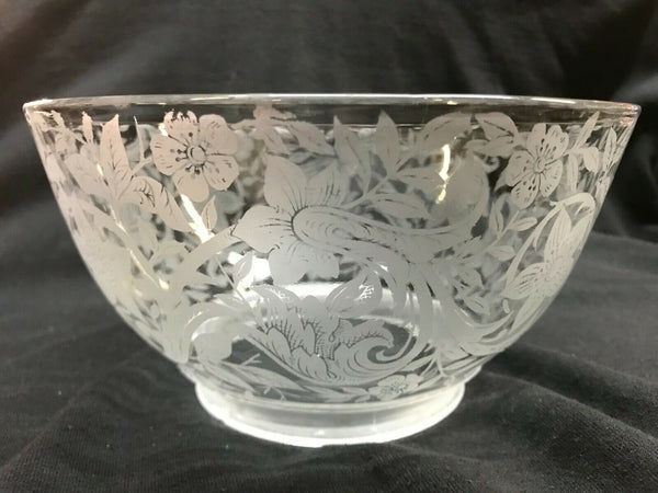 SSG8 Antique Victorian Glass Shade, 4" Fitter