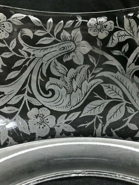 SSG8 Antique Victorian Glass Shade, 4" Fitter