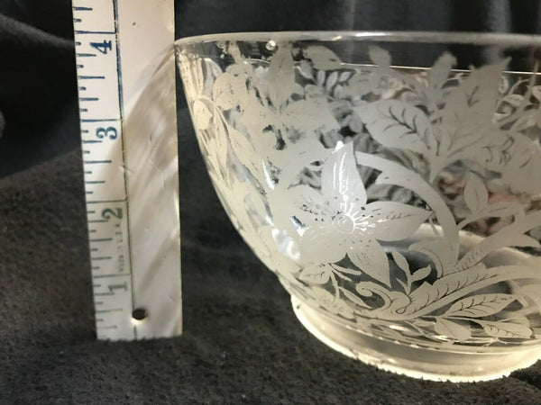 SSG8 Antique Victorian Glass Shade, 4" Fitter
