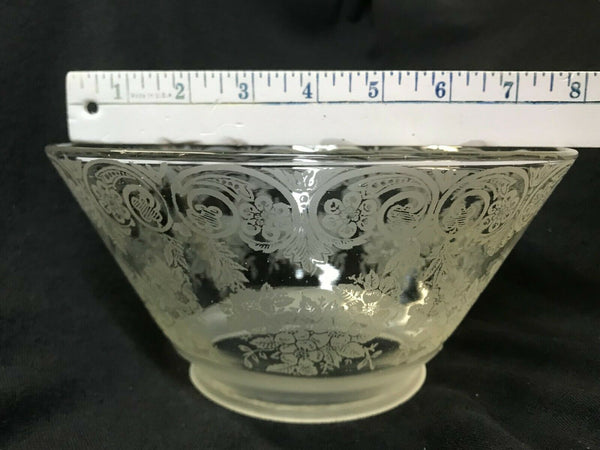 SSG9 Antique Victorian Glass Shade, 3.5" Fitter