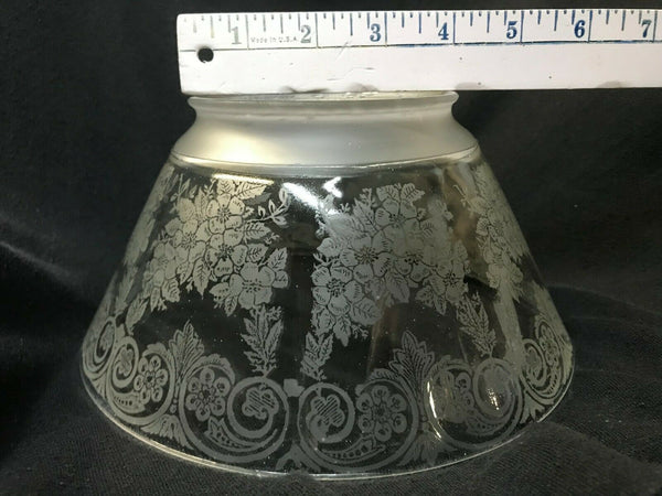 SSG9 Antique Victorian Glass Shade, 3.5" Fitter