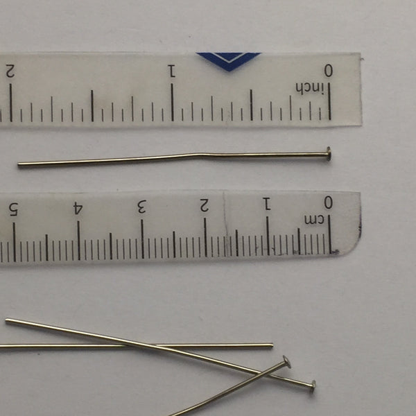 Head Pin - 2" - Chrome - Pack of 100