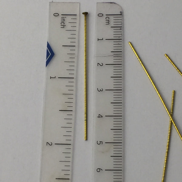 Head Pin - 2" - Brass - Pack of 100