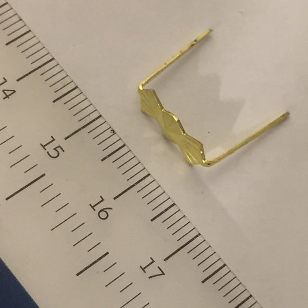 Bowtie Clip #2 - 13mm - Gold - Long Legs