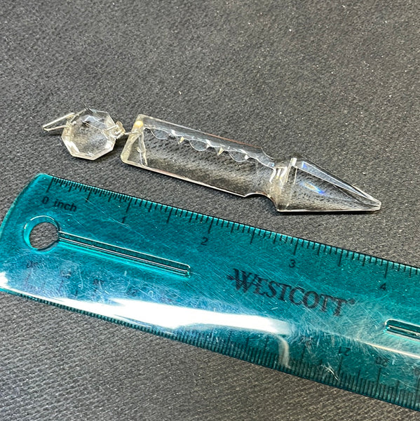 Spear Point, 3" Notched, Half-cut - Nickel