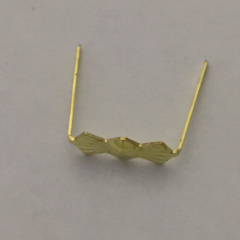 Bowtie Clip #2 - 13mm - Gold - Long Legs