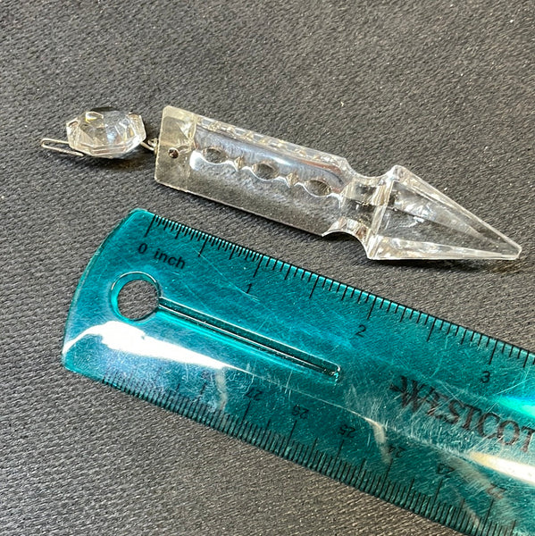 Spear Point, 3" Notched, Half-cut - Nickel