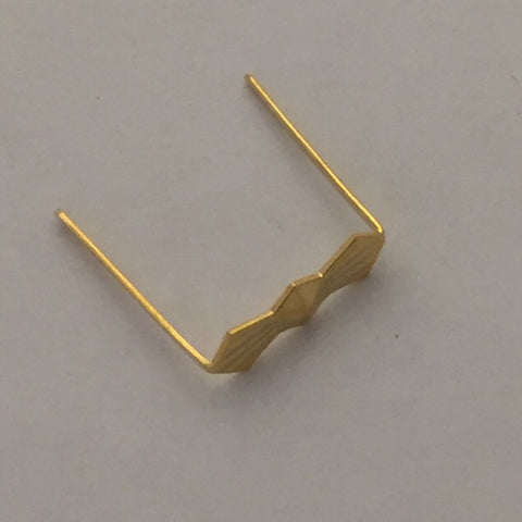 Bowtie Clip #1 - 13mm - Gold - Long Legs