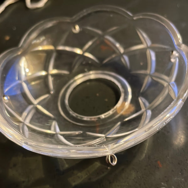 3" Pressed Bobeche, 4 Pin