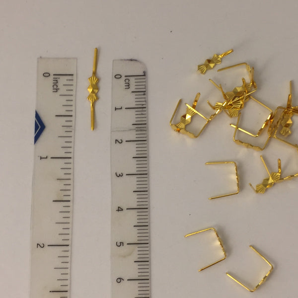 Bowtie Clip - 8mm - Gold