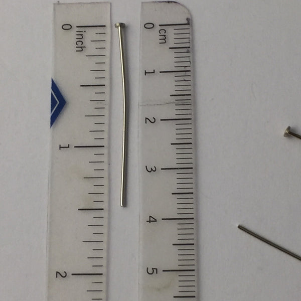 Head Pin - 1.5" - Chrome - Pack of 100