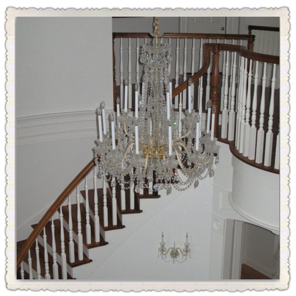 Sconce 2SF with Franklin Chandelier.