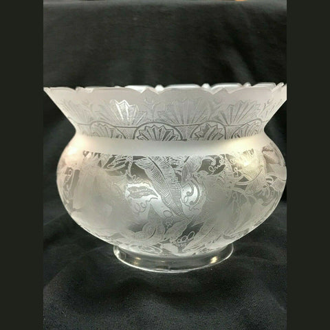 SSG2 Antique Victorian Glass Shade, 4" Fitter