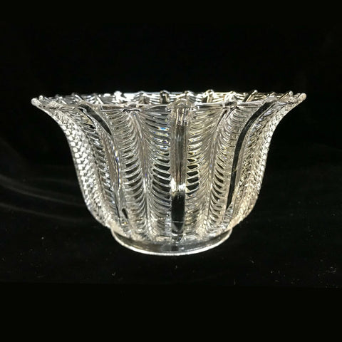 SSG22 Vintage Victorian Glass Shade, 4" Fitter