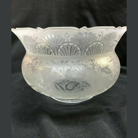SSG3 Antique Victorian Glass Shade, 3-3/4" Fitter