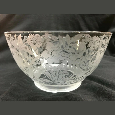 SSG8 Antique Victorian Glass Shade, 4" Fitter